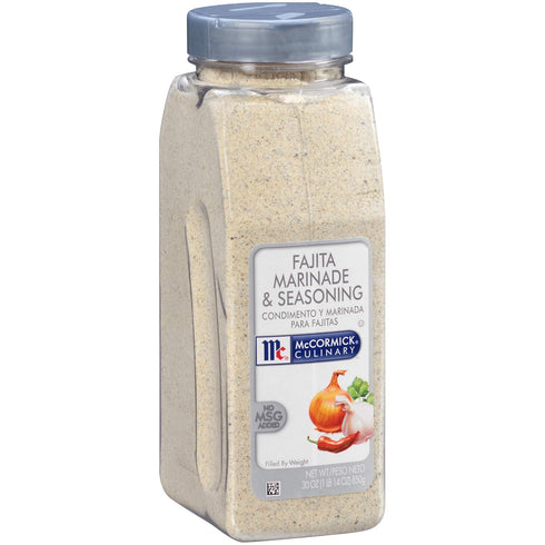 McCormick Culinary Fajita Marinade & Seasoning, 30 oz - Great on Meats & Latin-Inspired Flavors