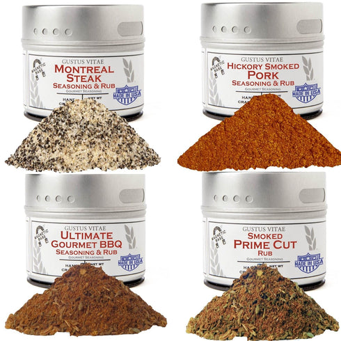 BBQ Pit Master Collection | 4 Gourmet Seasonings & Spice Rubs |