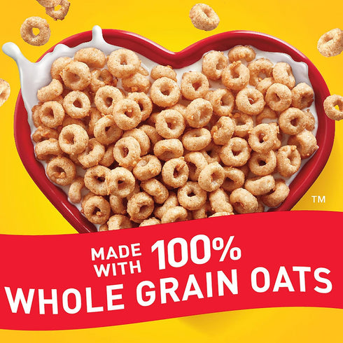 11 oz Apple Cinnamon Cheerios, Heart Healthy Gluten Free Breakfast Cereal, Made with Whole Grain Oats
