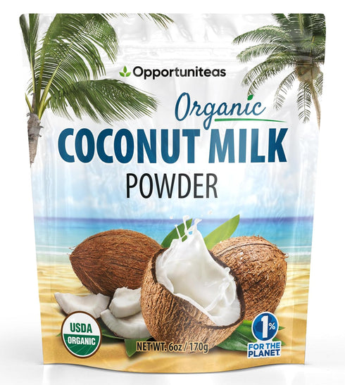 Organic Coconut Milk Powder Pure & Unsweetened | Clean, Minimal Ingredients, No