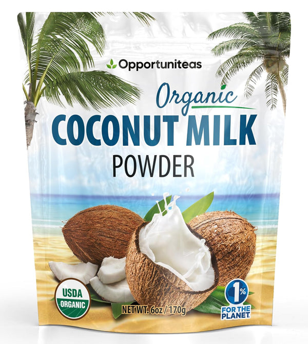 Organic Coconut Milk Powder Pure & Unsweetened | Clean, Minimal Ingredients, No
