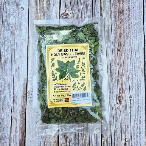 Generic Premium Dried Holy Basil (Tulsi) Leaves Aromatic Thai Holy Basil for Tea & Cooking Fresh Sealed Herbal Loose
