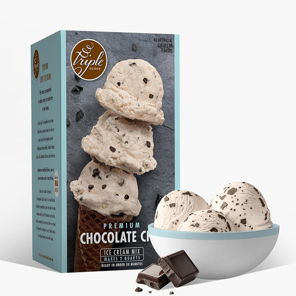 Triple Scoop - Premium Vanilla Choc Chip Ice Cream Mix For Ice