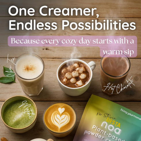 12.4 oz Pack 1 NOA Coffee Creamer Powder Plant Based - Dairy Free Coconut & Almond Milk Creamer - Vegan, Keto, Zero