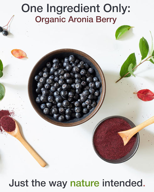 (12 Green Valley Superfoods Organic Aronia Berry Juice Powder, Chokeberry, Antioxidant Rich Anthocyanins Ounce)