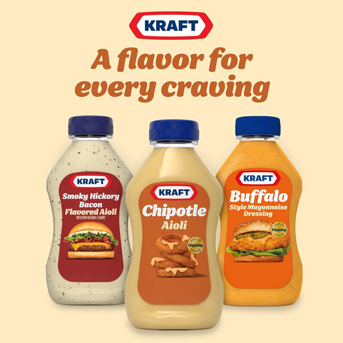 J.L. Kraft Chipotle Aioli, 12 fl oz Squeeze Bottle