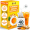 LeafLea 40 Turmeric Ginger Cinnamon Tea Bags, 100% Natural Ingredients Herbal Tea,