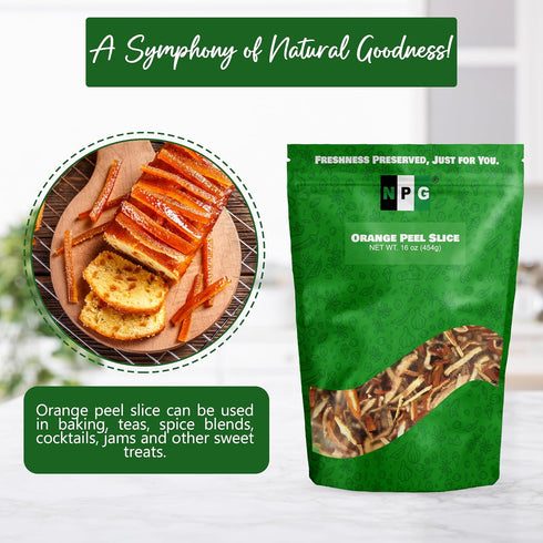 16 Oz, NPG Dried Orange Peel Chen Pi, Dry Matured Mandarin, Authentic Citrus Flavor, Dried Tangerine Peel for Culinary