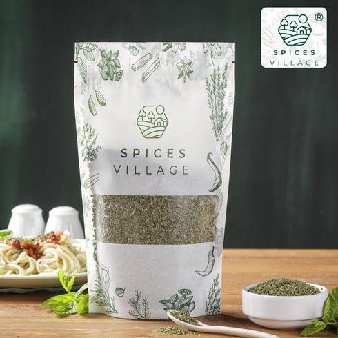 SPICES VILLAGE Dried Peppermint Leaves (2 oz) - Fresh Mint Herb, Great for Loose Leaf Tea, Dry Mint Powder