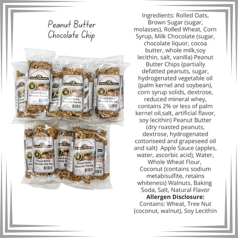 Smalltown Home Pack 12/2.8 oz. Pack) Schlabach Amish Bakery Soft & Chewy Granola Bars, Case of Bars (Variety