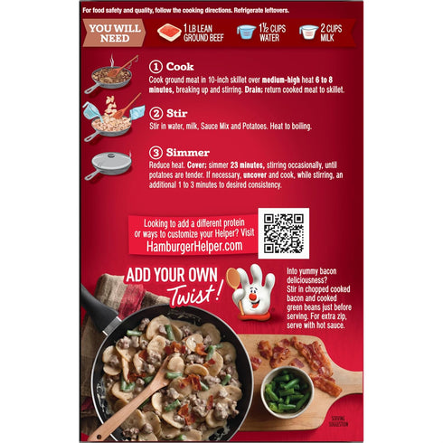 5.0 12 Hamburger Helper Potatoes Stroganoff, Ounces, per Case