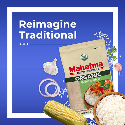 2lb Mahatma Organic White Rice, Bag
