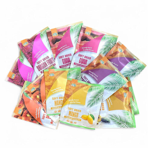 Pack 12 480 CHAVI Soft Dried Exotic Tropical Fruits | of | Gift Box - Low or No Sugars or Preservatives - Non-GMO