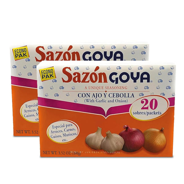 Sazn with Garlic and Onion by Goya, Latin Spice Blend for Poultry,