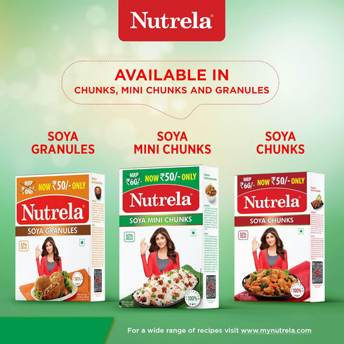 Nutrela Soya Mini Chunks, 220 Grams