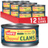 Snow's Wild Caught Chopped Clams Canned, 6.5 oz Can (Pack of 12)