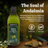 1L Agrosevilla Cold Pressed Extra Virgin Olive Oil, Spanish EVOO, Non GMO EVOO for Cooking, Dressing & Finishing