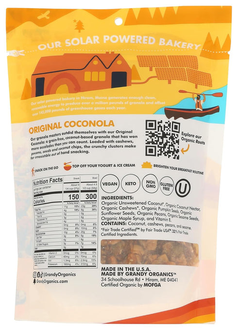 9 OZ Grandy Organics Organic Granola Coconola Grain Free
