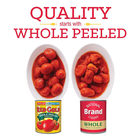 14.5oz (Pack 6) Red Gold Petite Diced Tomatoes Green Chilies, Can