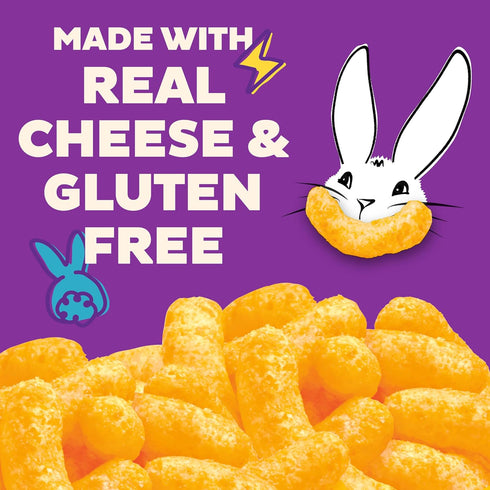 4 oz Annie's Organic Cheddar Cheesy Smiles, Baked Corn Puffs, Gluten Free