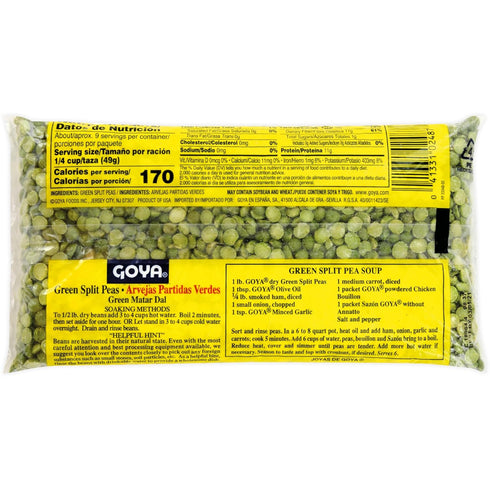 Goya Guava Paste Pack 2 (16 oz Goya Green Split Peas, Dry, Pantry Staple, of Cans)