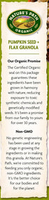 11.5 (Pack 6) Nature's Path Organic Granola Cereal, Pumpkin Seed + Flax, Ounce Box