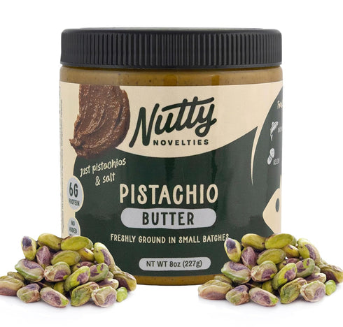 Nutty Novelties Pistachio Butter - High Protein Pistachio- All-Natural, Cholesterol-Free Nut -