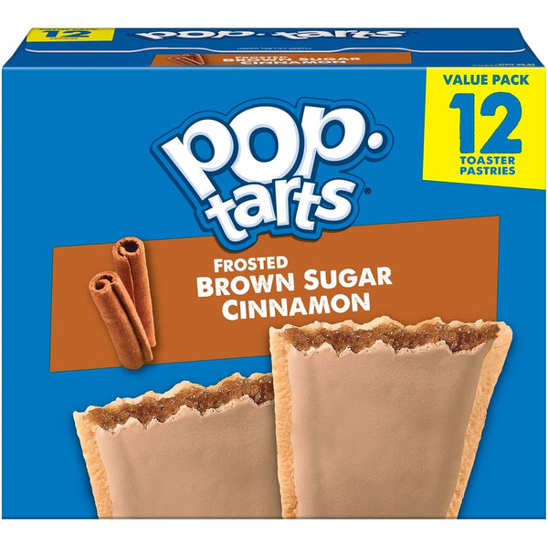 by Pop-Tarts Pop-Tarts Toaster Pastries, Breakfast Foods, Kids Snacks, Frosted Brown Sugar Cinnamon (12