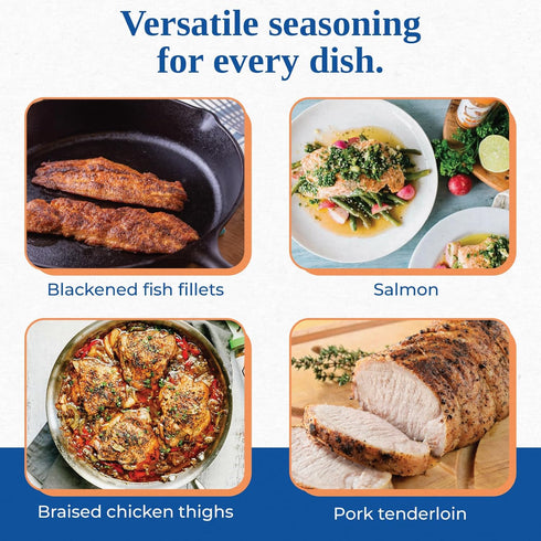 Pack 2 Oz, Pack 7 Chef Paul Magic Seasoning Blends Seafood Seasoning Variety | Blackened Redfish & Steak, Seafood