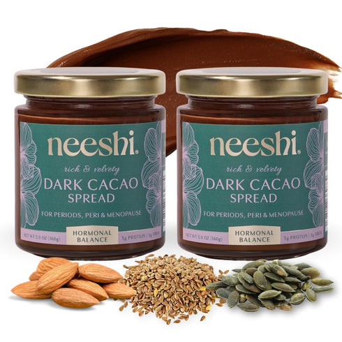 NEESHI Hormone Balancing Dark Cacao Spread for Women Bloating Relief & Menopause