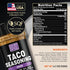 Taco Seasoning Mix Onion Powder - Gluten Free & Low Sodium Mexican Seasoning Blend, 4.7oz