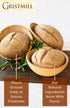 5 Homestead Gristmill Stone Ground Whole Red Wheat Flour - Non-GMO, Chemical-Free Artisanally Milled from Hard Red