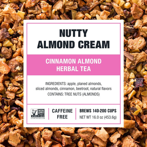 200 16 Tiesta Tea - Nutty Almond Cream, Premium Loose Leaf, Cinnamon Almond Herbal Tea Blend, Non-Caffeinated, Make Hot