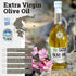 500ml (16.9 oz) Pack 2 KORVEL Greek Extra Virgin Olive Oil, Amphora Glass Bottle, fl of Premium EVOO for Cooking