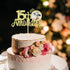 Sumerk 15th Anniversary Cake Topper, 13pcs Gold Glitter Cake Decorations with Small Heart for Celebration