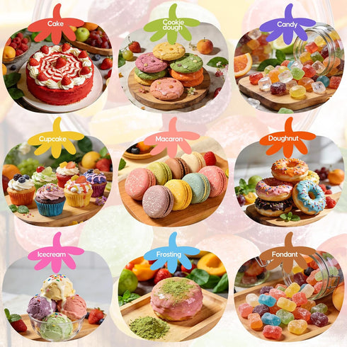 7 6ml (0.25 oz) Natural Food Coloring Kit - Colors Dye Free Natural Food Dye, FD&C Artificial Dye Free Liquid Food