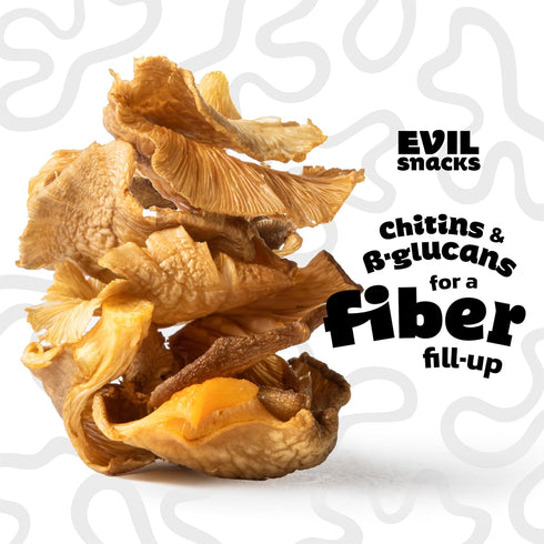 Nutrient-Packed, 2 Oz (3 Pack) EVIL SNACKS Crunchy Mushroom Chips - Original, Non-GMO Project Verified, Plant-Based