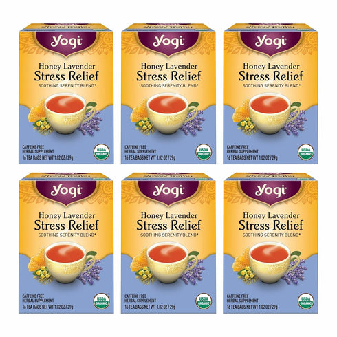 Yogi Tea Honey Lavender Stress Relief Tea - 16 Tea Bags per