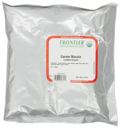 Frontier Co-op Organic Garam Masala, 1-pound Bulk Bag, Northern Indian Spice Blend,