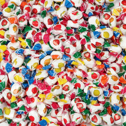 6 Assorted Fruit-Filled Hard Candy - Pounds - Classic Bon Bons - Individually Wrapped Candies for Offices, Parties