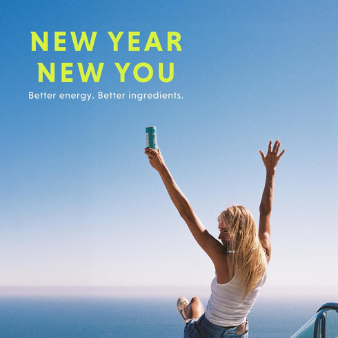 '-150mg (Pack 12) GORGIE Tropical Variety, Sugar-Free Natural Energy Drink Sparkling, Healthy Energy Drinks - Green Tea