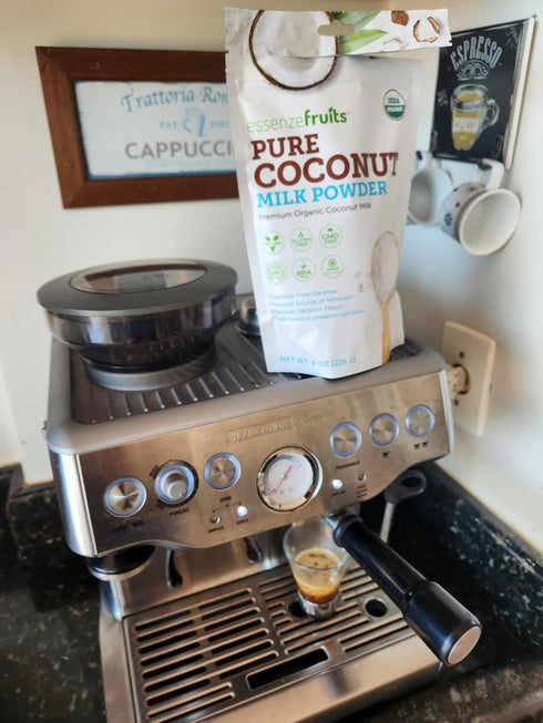 27 8 Oz Essenzefruits Pure Organic Coconut Milk Powder - Premium Maltodextrin Free, No Sugar Added, Dairy Free, USDA