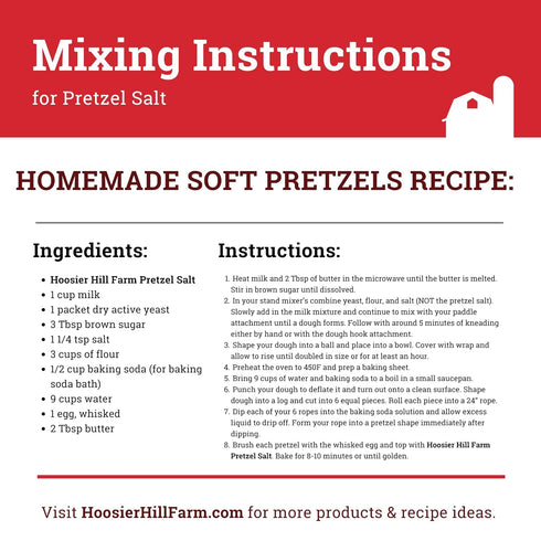 5LB (Pack 1) Hoosier Hill Farm Coarse Pretzel Salt