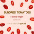 9.88oz Gusta Sun Dried Tomatoes in Olive Oil on a Bed of Spices - Made in Italy - Organic Sundried Tomato Glass Jar