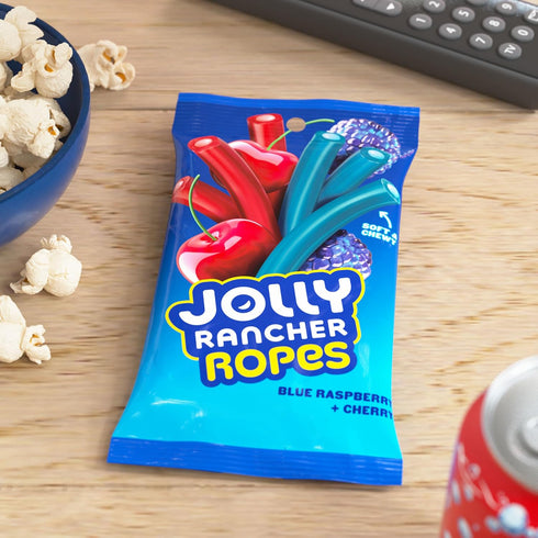 6 oz JOLLY RANCHER Ropes Blue Raspberry and Cherry Flavored Candy Bag