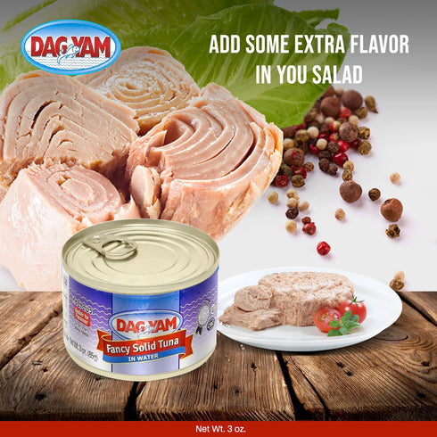Dagim 3 oz, Pack 12 DagYam Fancy Solid Tuna in Water - Canned Tuna Fish, Kosher for Passover