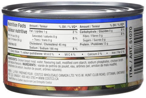 KIRKLAND packed 6 12.5-ounce Signature chicken breast, in water, premium chunk, cans