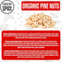 1 Lb Essential Spice Organic Pine Nuts (Pignolias), Premium Quality, Raw & Natural, Perfect for Pesto, Baking, Salads