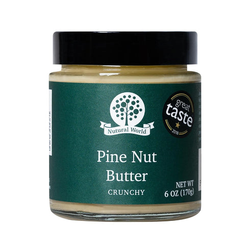 Nutural World - Crunchy Pine Nut Butter 6 Oz (170g) Great Taste