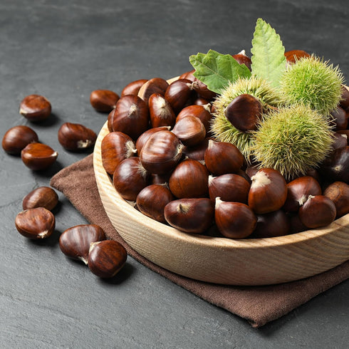 1LBS Premium Italian Chestnuts - Fresh, Large Size, Easy to Peel, Hand-Picked, Farm Fresh, All Natural, Gluten-Free